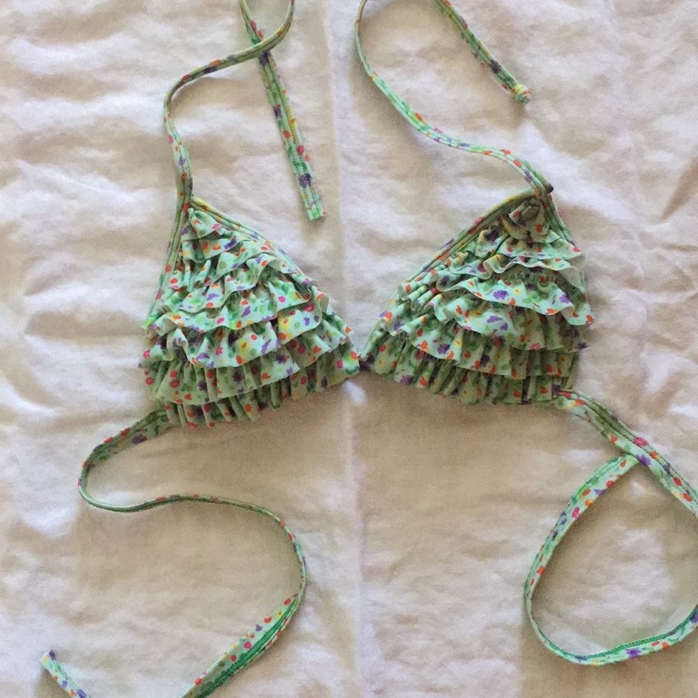 Ruffled Padded Bikini Top XS